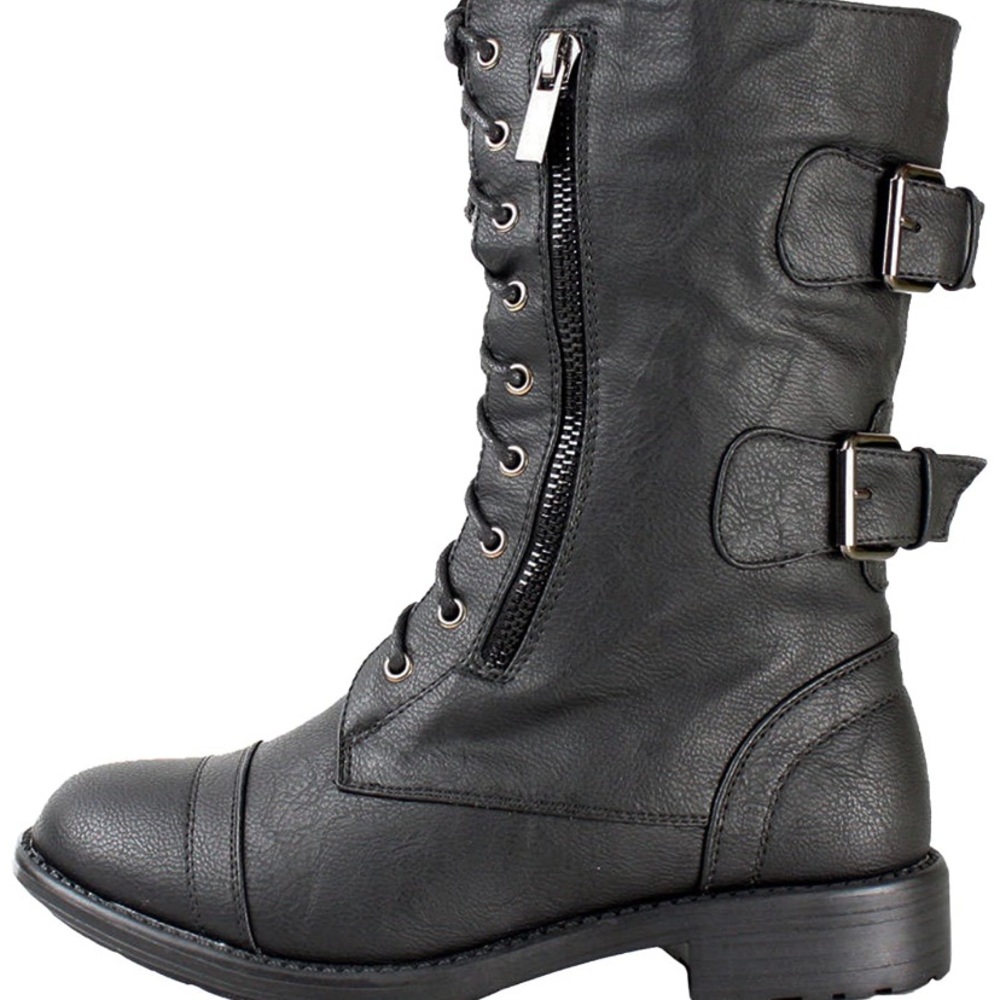 TOP Moda Pack-72 Military Lace Up Combat Boot